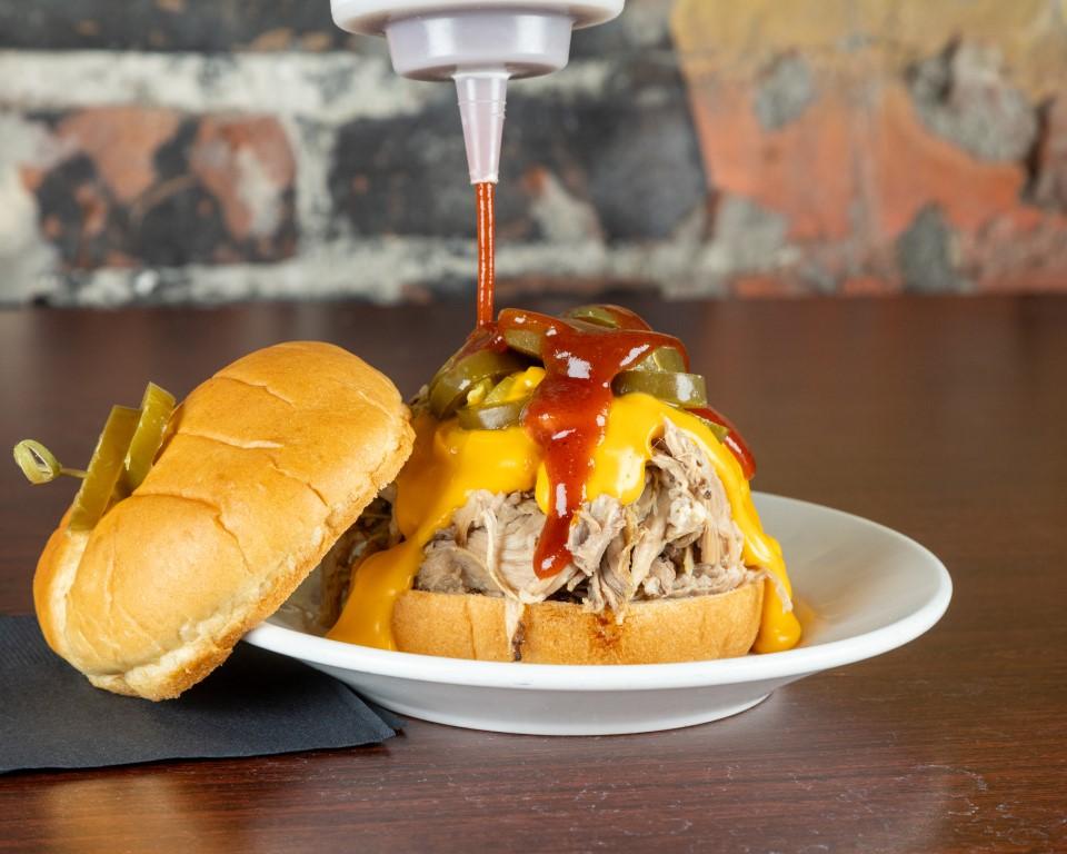 Smokin' Hot Pig Sandwich.