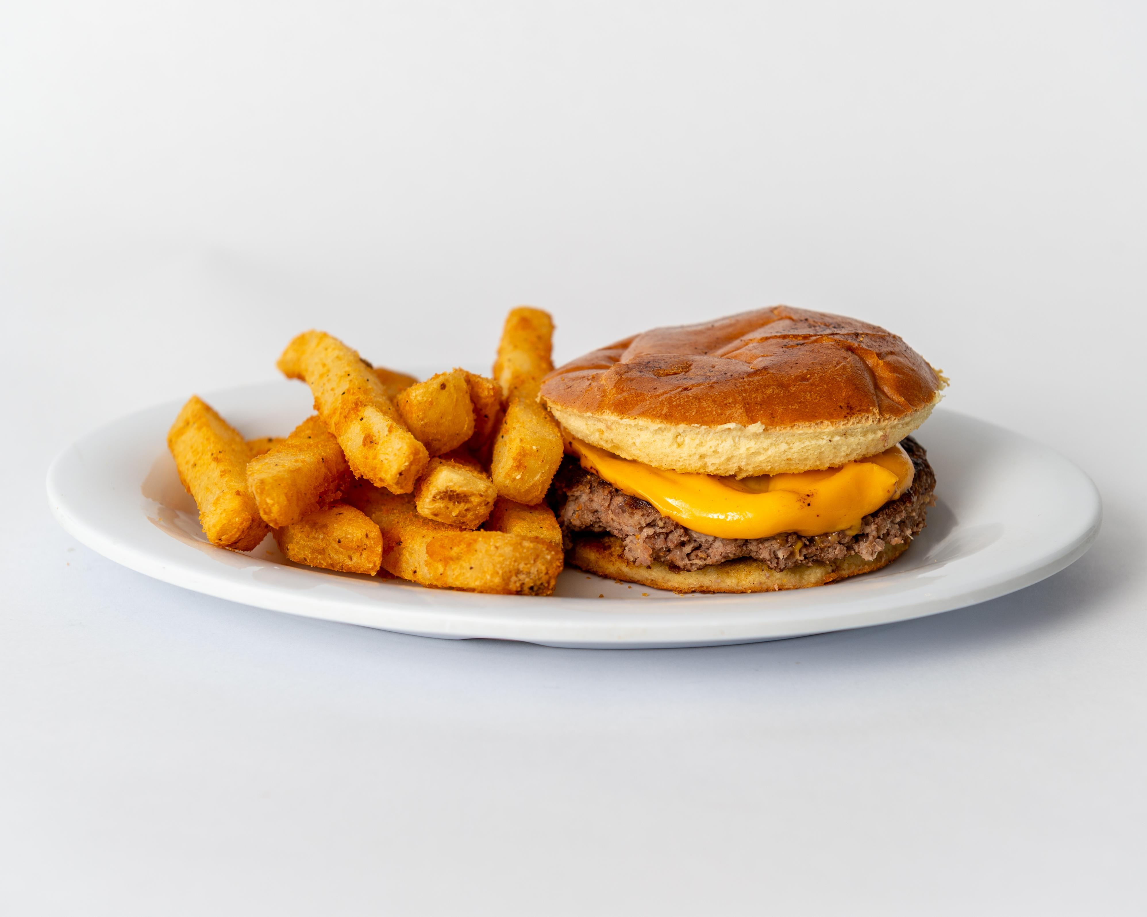 Kid's Cheeseburger w/ Fries.