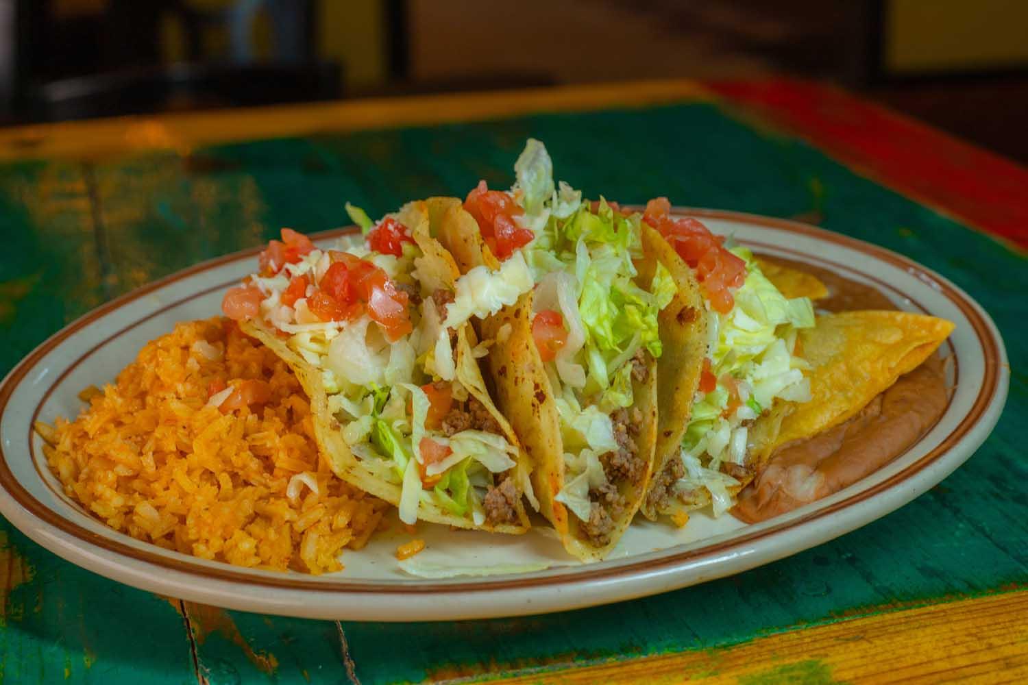 Tuesday Special/ Taco Plate.