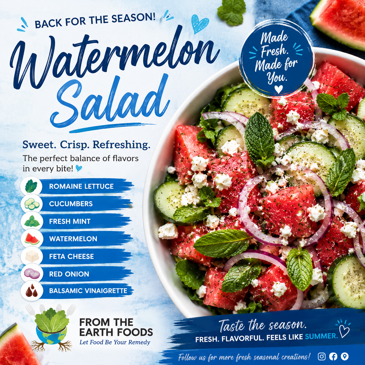 Watermelon Feta Fiesta Grain.