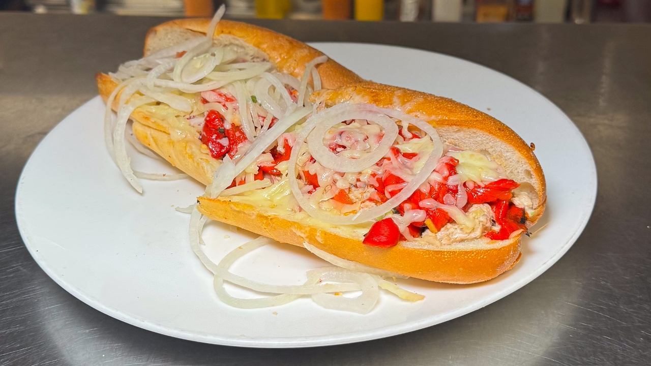 Prosciutto, Fresh Mozzarella, Roasted Peppers Cold Hoagie.