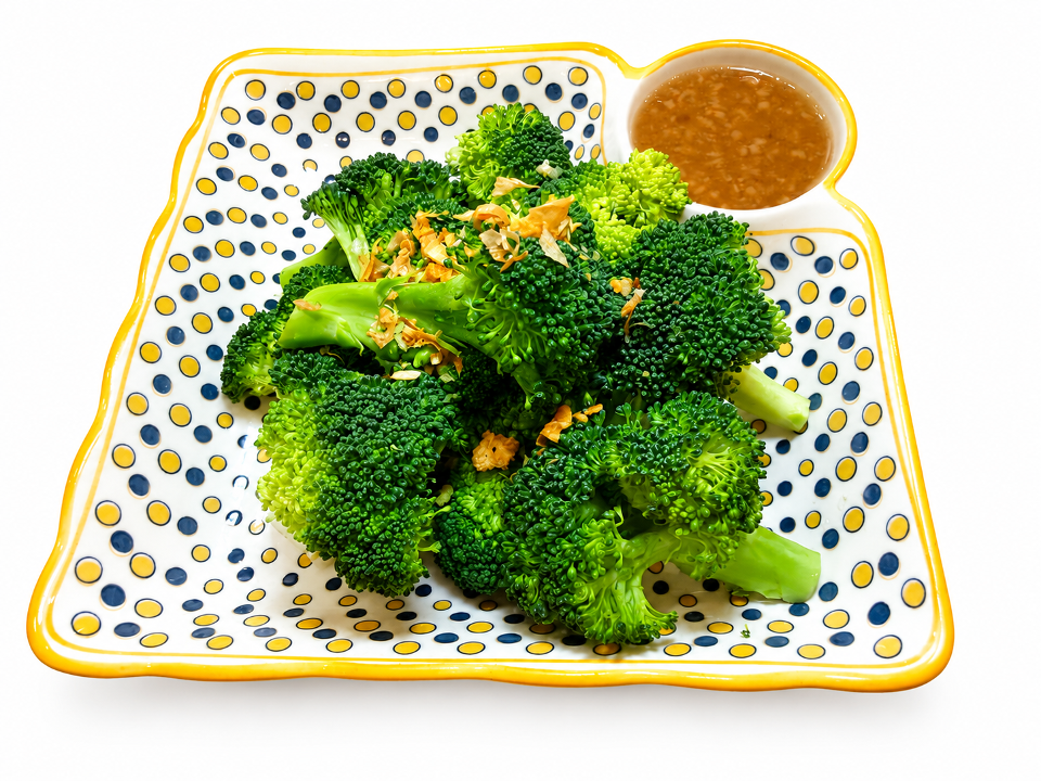 Steamed American Broccoli.