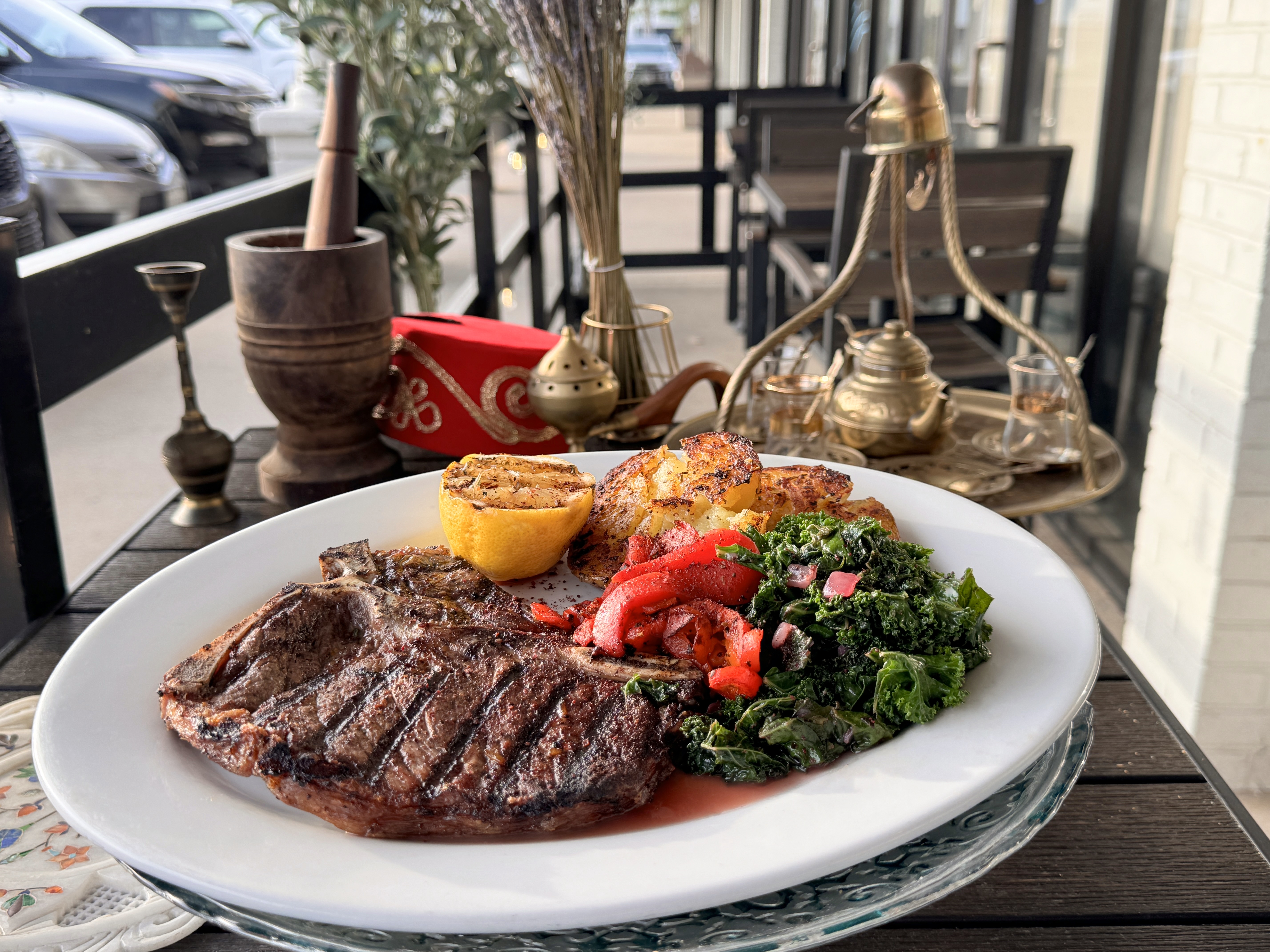 Dinner 12oz. - Mediterranean NY Strip Steak.