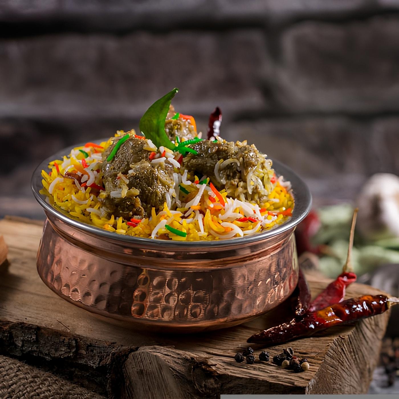 Goat Fry Biryani.