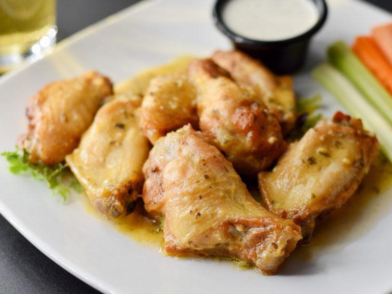 Garlic Parmesan Wings.