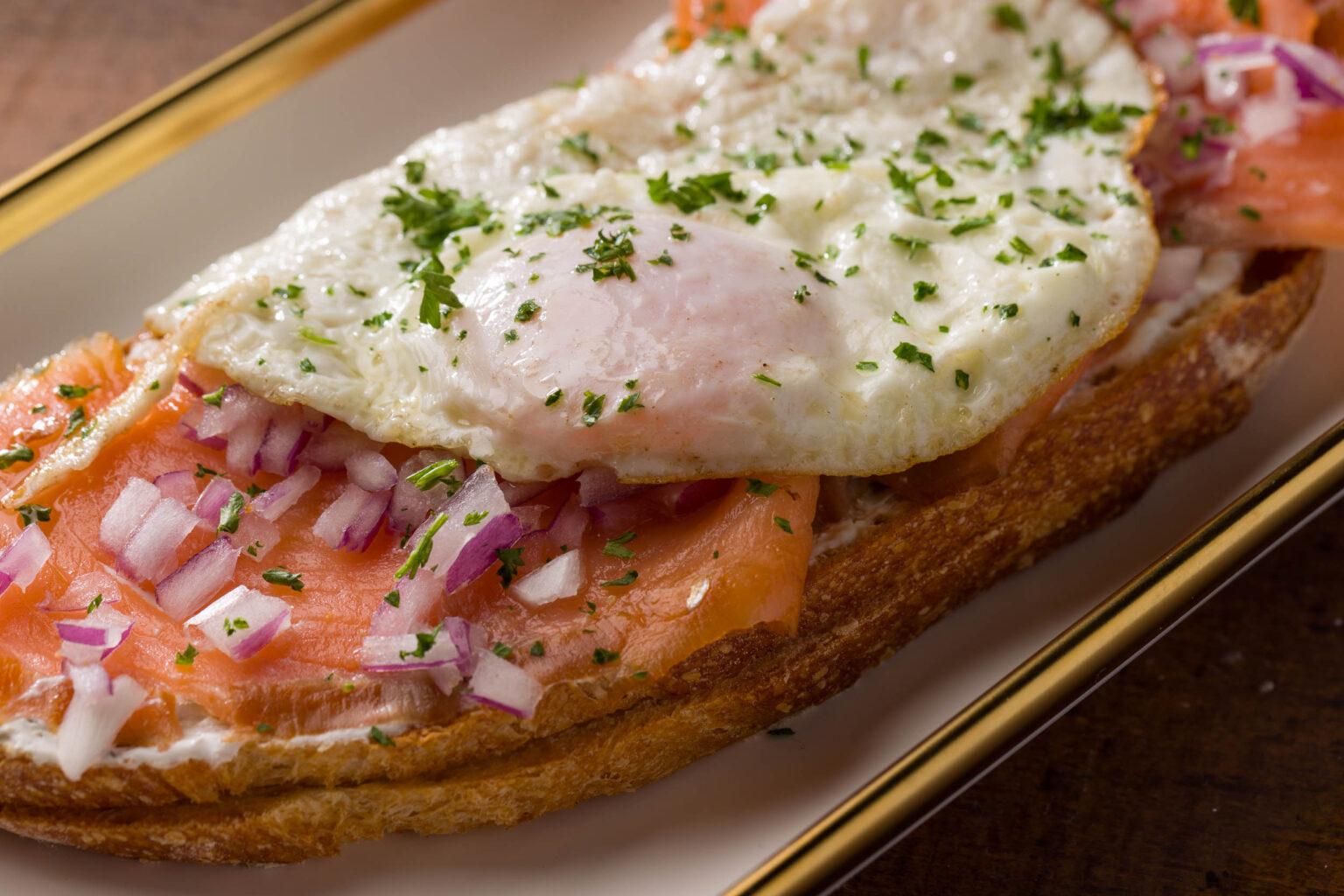 Smoked Salmon Tartine.