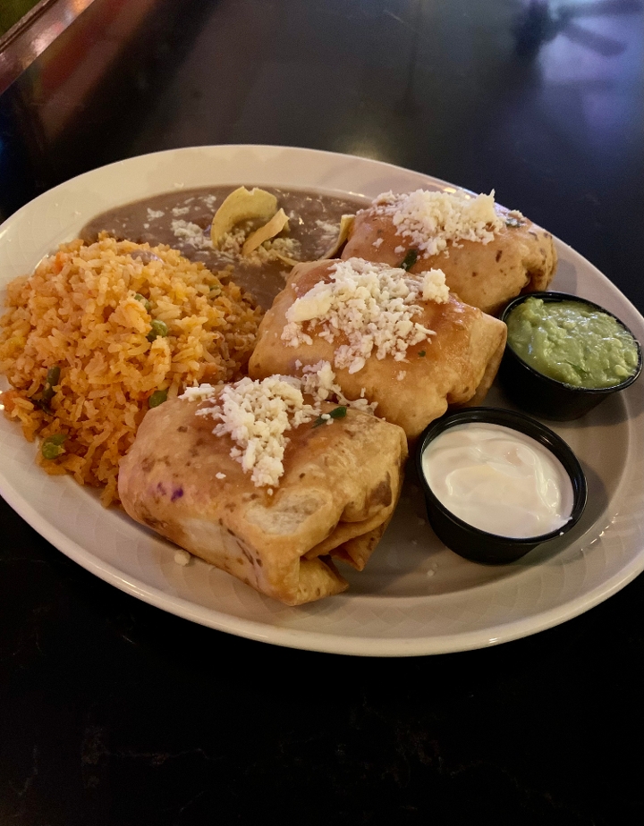 Chimichangas.