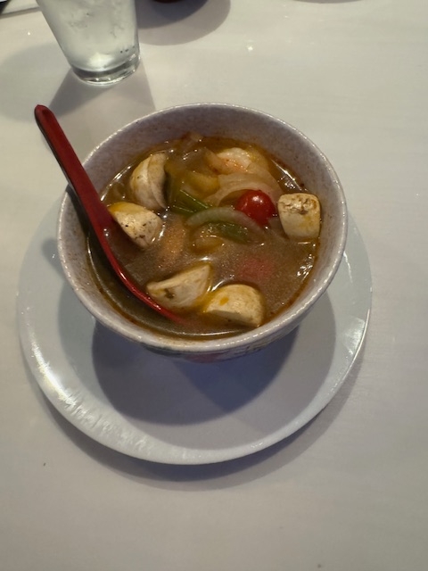 Tom Yum Chicken Soup.