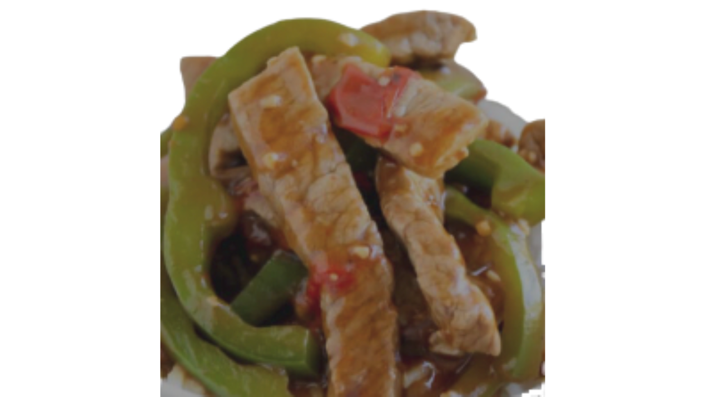 Chicken Pepper Steak Lunch.