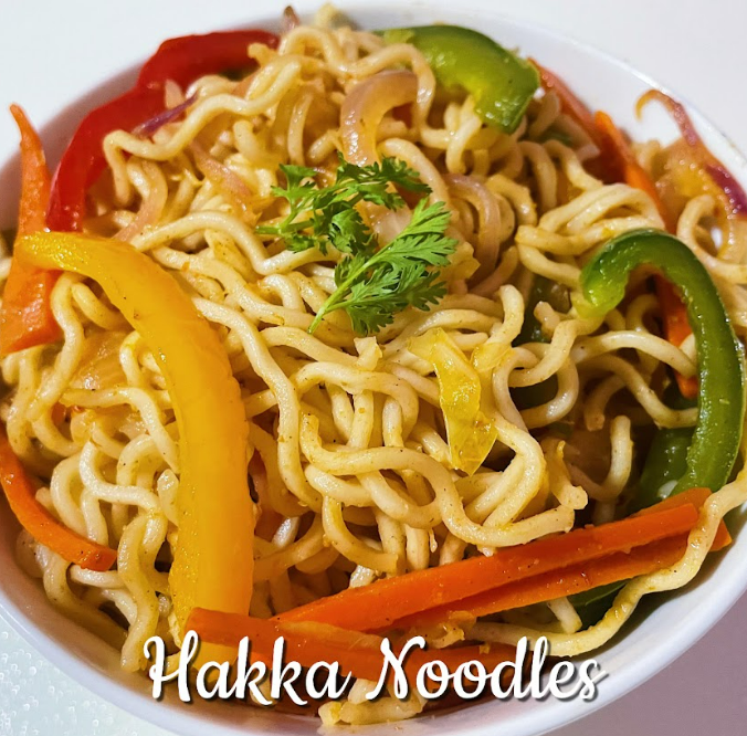 Veg Hakka Noodles.