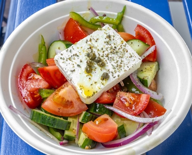 Horiatiki (Greek Salad).