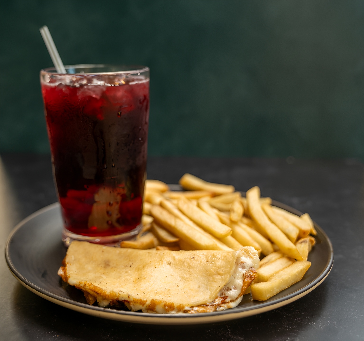 Kids Cheese Quesadilla & Fries.