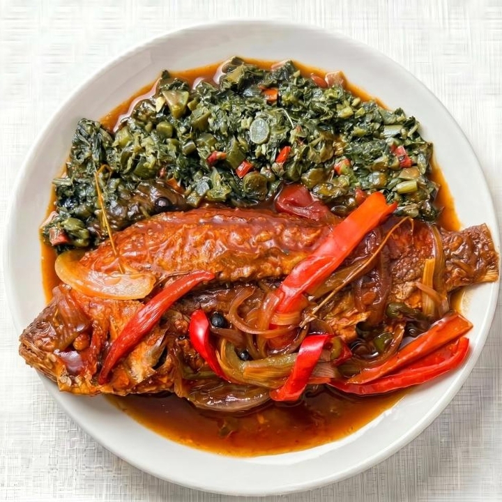 C Red Snapper Brown Stew.