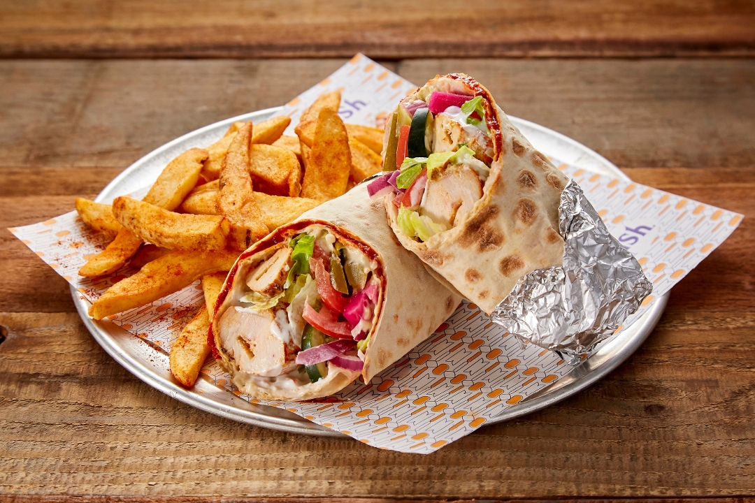 Chicken Kebab Wrap.