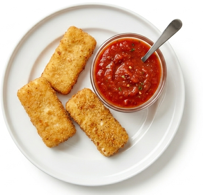 Homemade Fried Mozzarella.