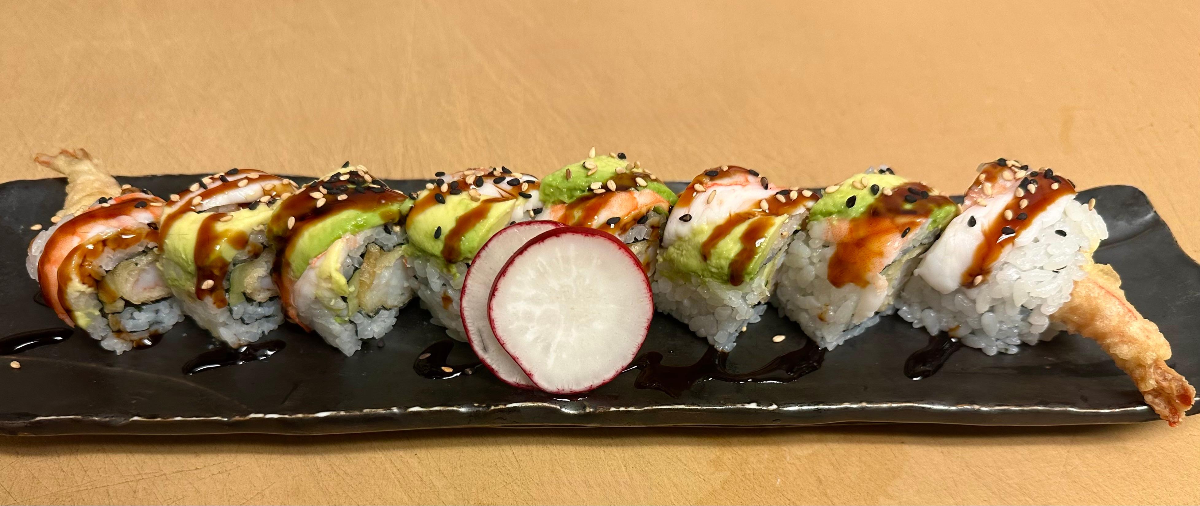 #9 Shrimp Tempura Roll.