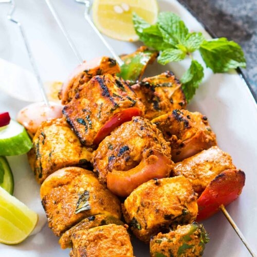 Paneer Tikka Kebab.