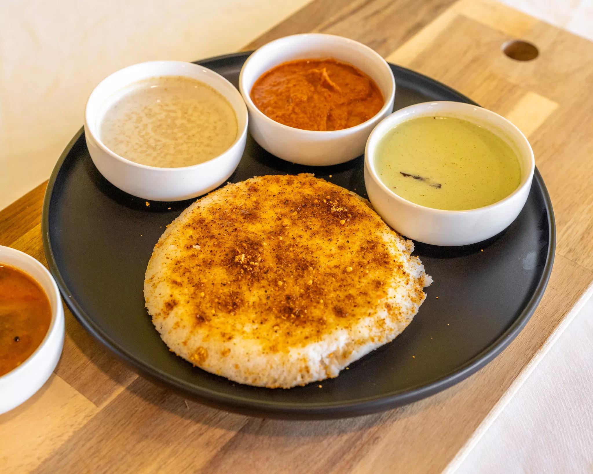 Ghee Pudi Thatte Idli.