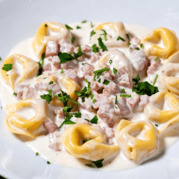 Tortellini Carbonara.