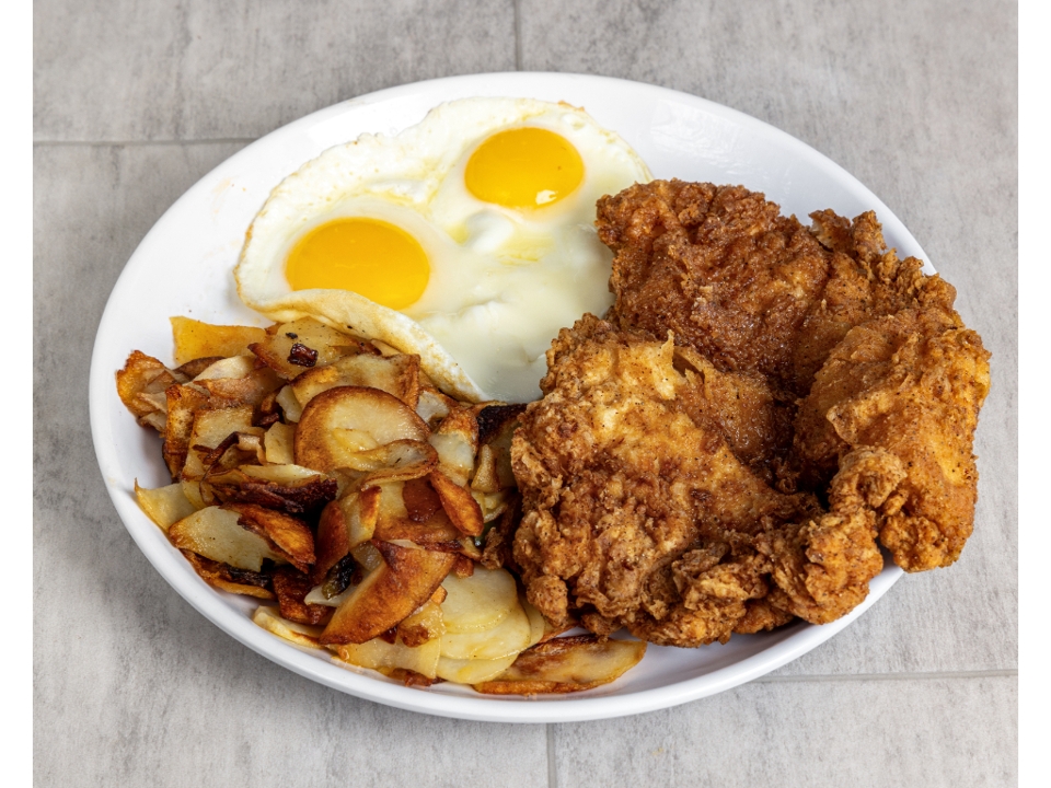Two Egg Chicken Fried Chicken.