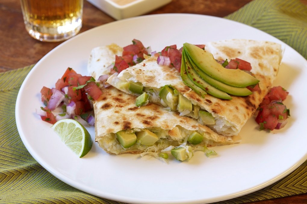 Crab & Avocado Quesadilla.