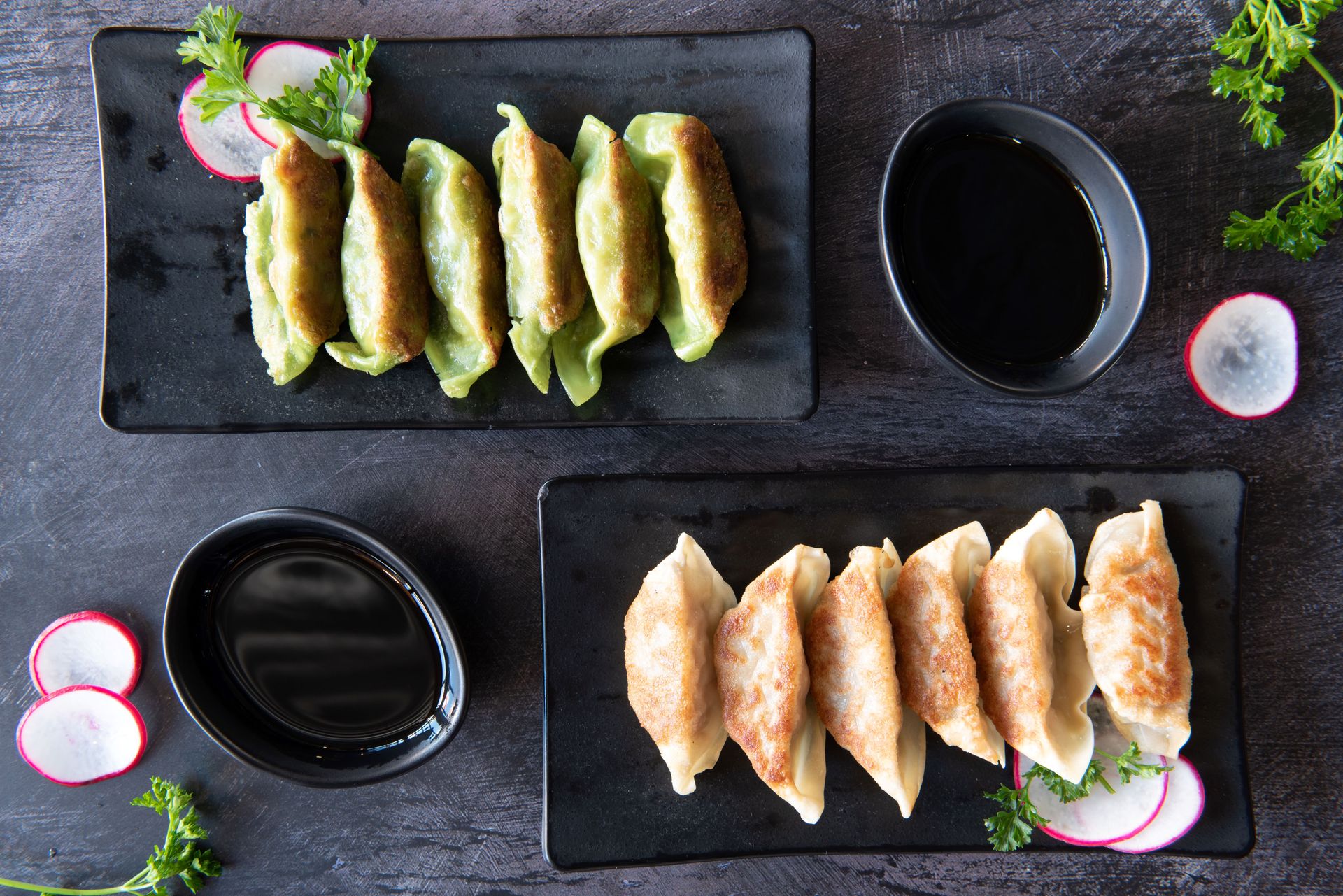 DEEP FRIED GYOZA.