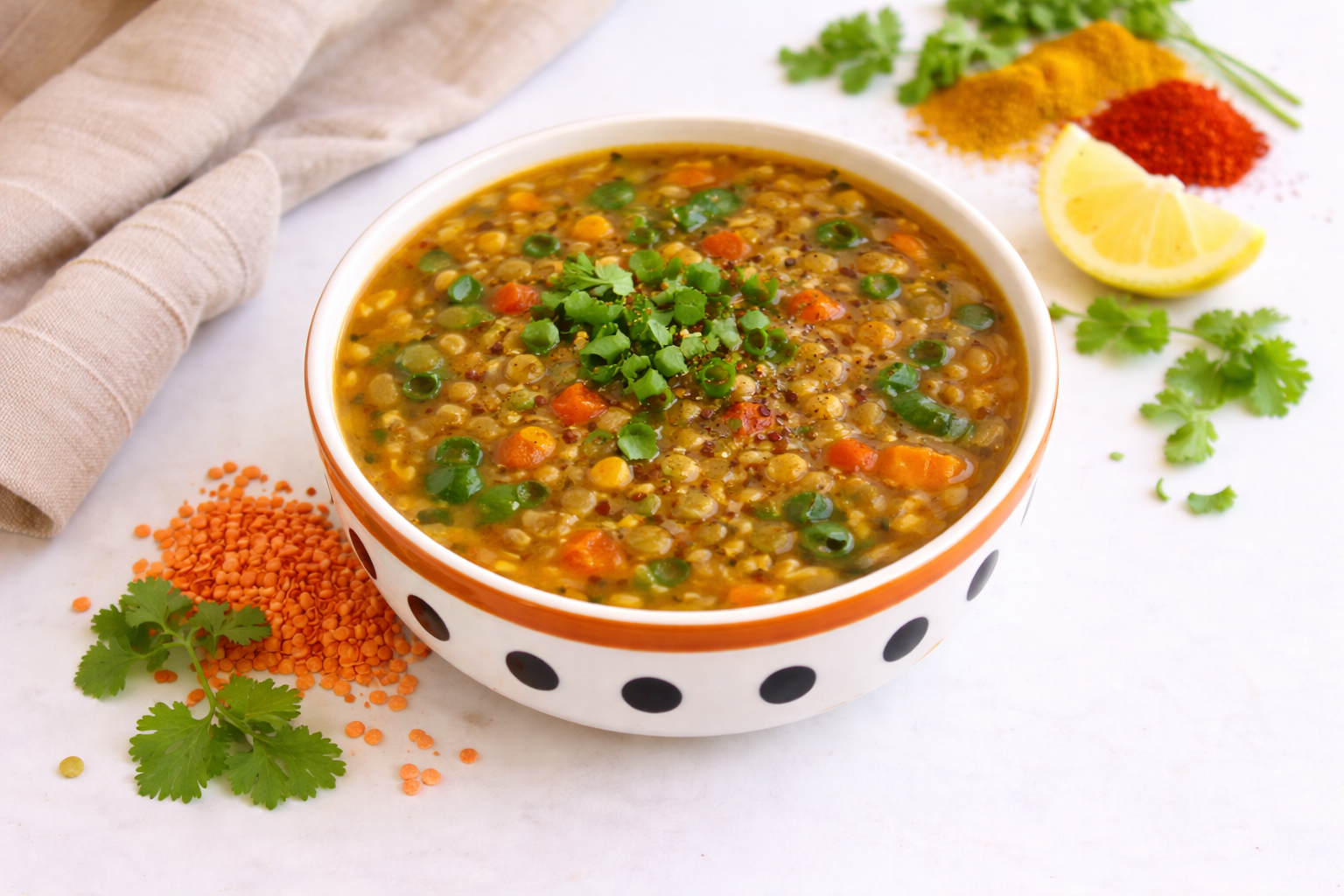 Spiced Lentil Soup.