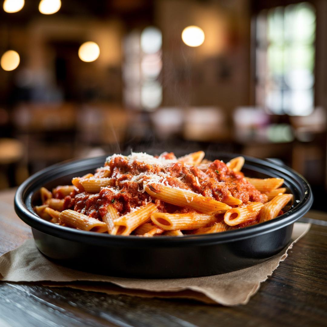 Penne w Meat Sauce.