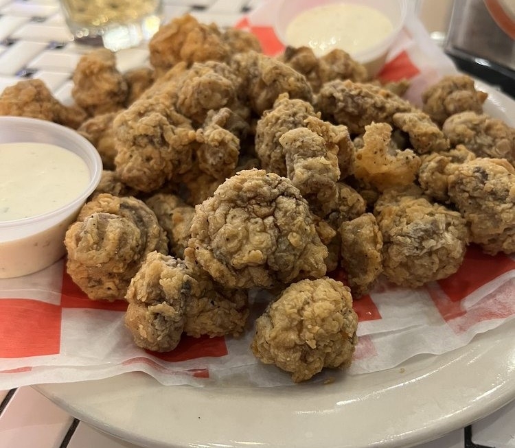 Half Fried Mushrooms.
