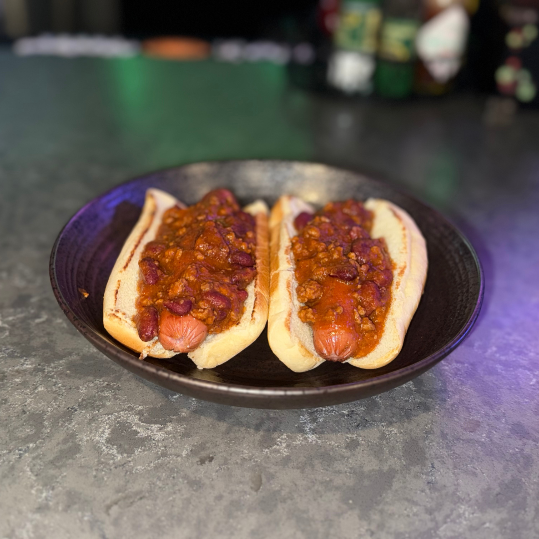 2 Chili Dogs w/ Fries.