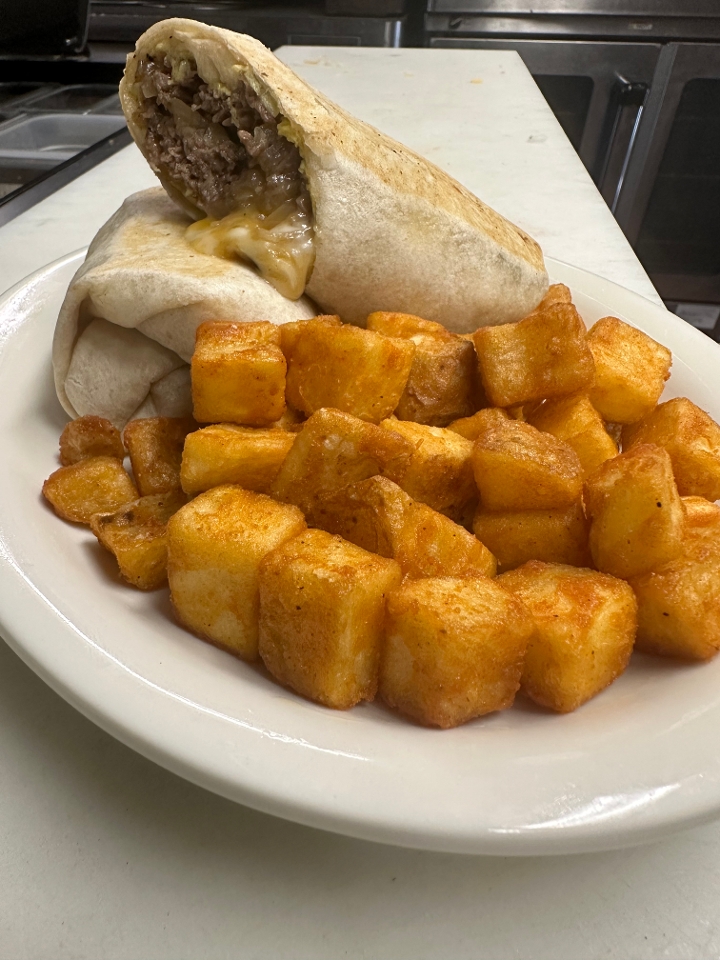 Steak N' Cheese Burrito.