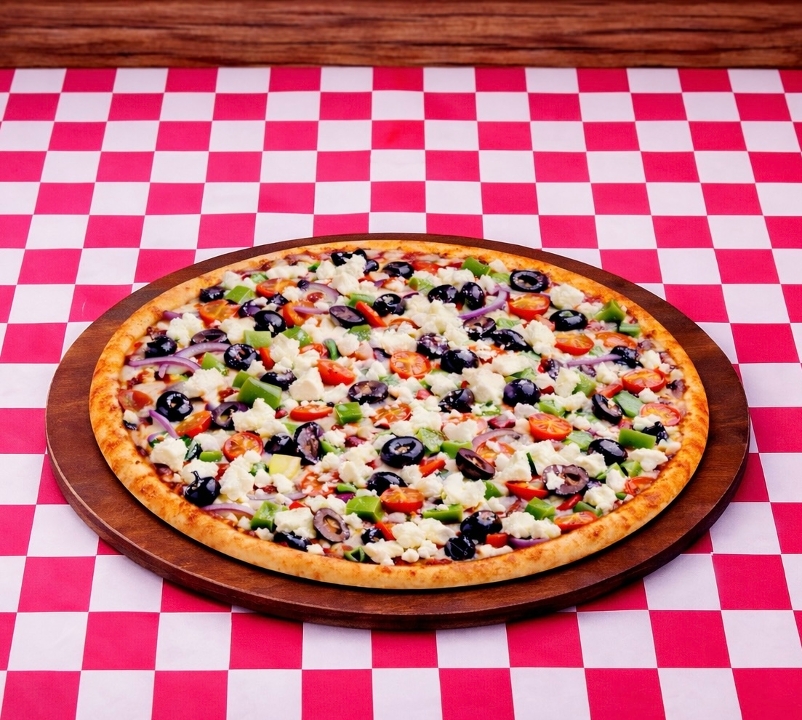 Small Greek Special Pizza 10(Greek Style).