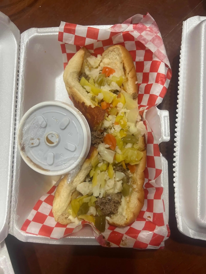 Cesar the Godfather “Italian Beef Sandwhich”.