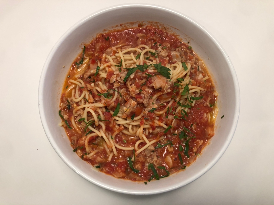 W/Red Clam Sauce.