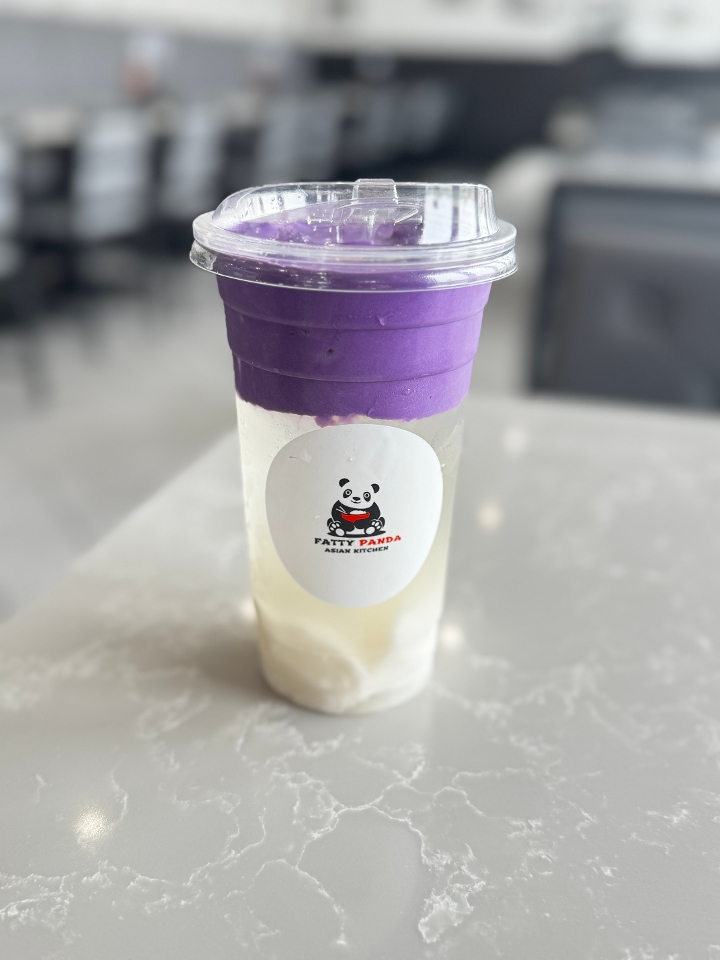 Coconut Ube Creama with Coconut Jelly.