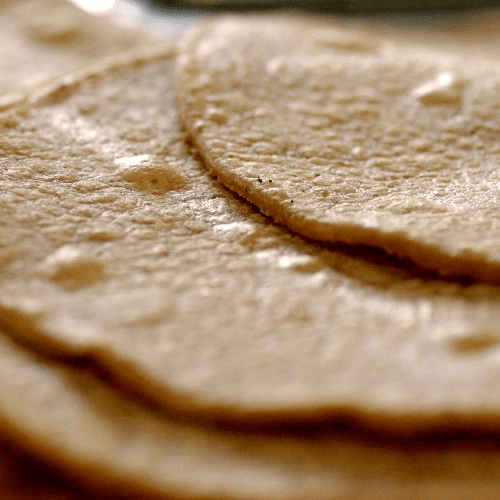 3 corn tortillas.
