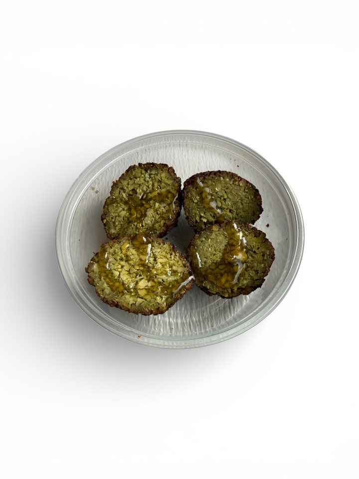 Emerald Falafel With Smoked Honey.