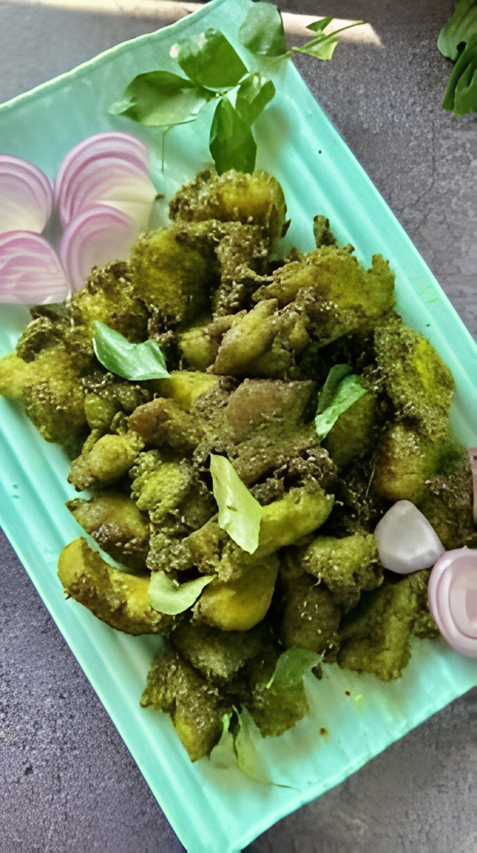 Hariyal Chicken Fry (Apetizer).