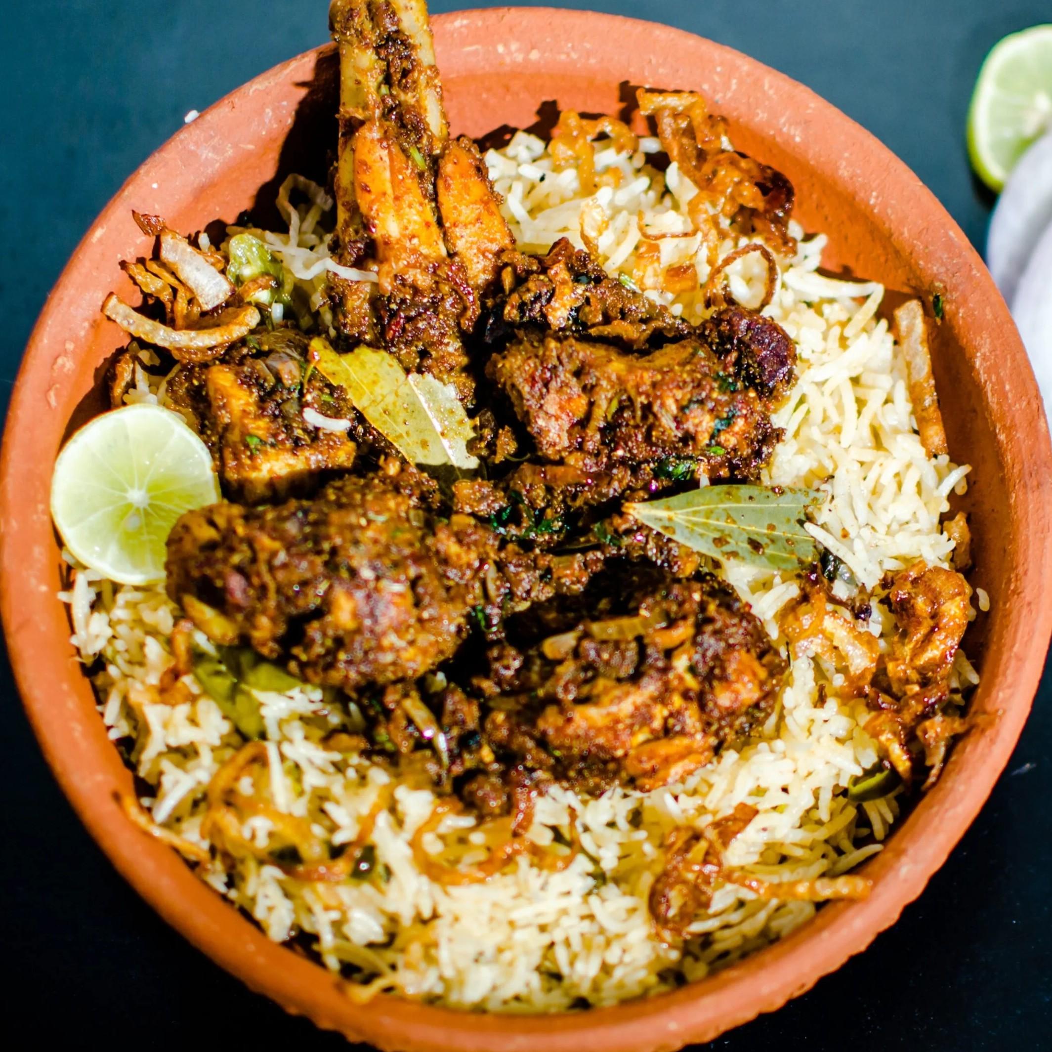 Family Chicken Fry Piece Bone Biryani.