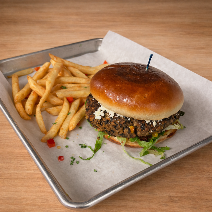 Annette's Veggie Burger.