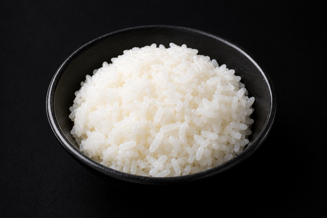 Steamed Jasmine White Rice.