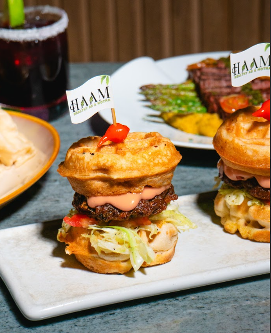 Chimi Waffle Sliders.