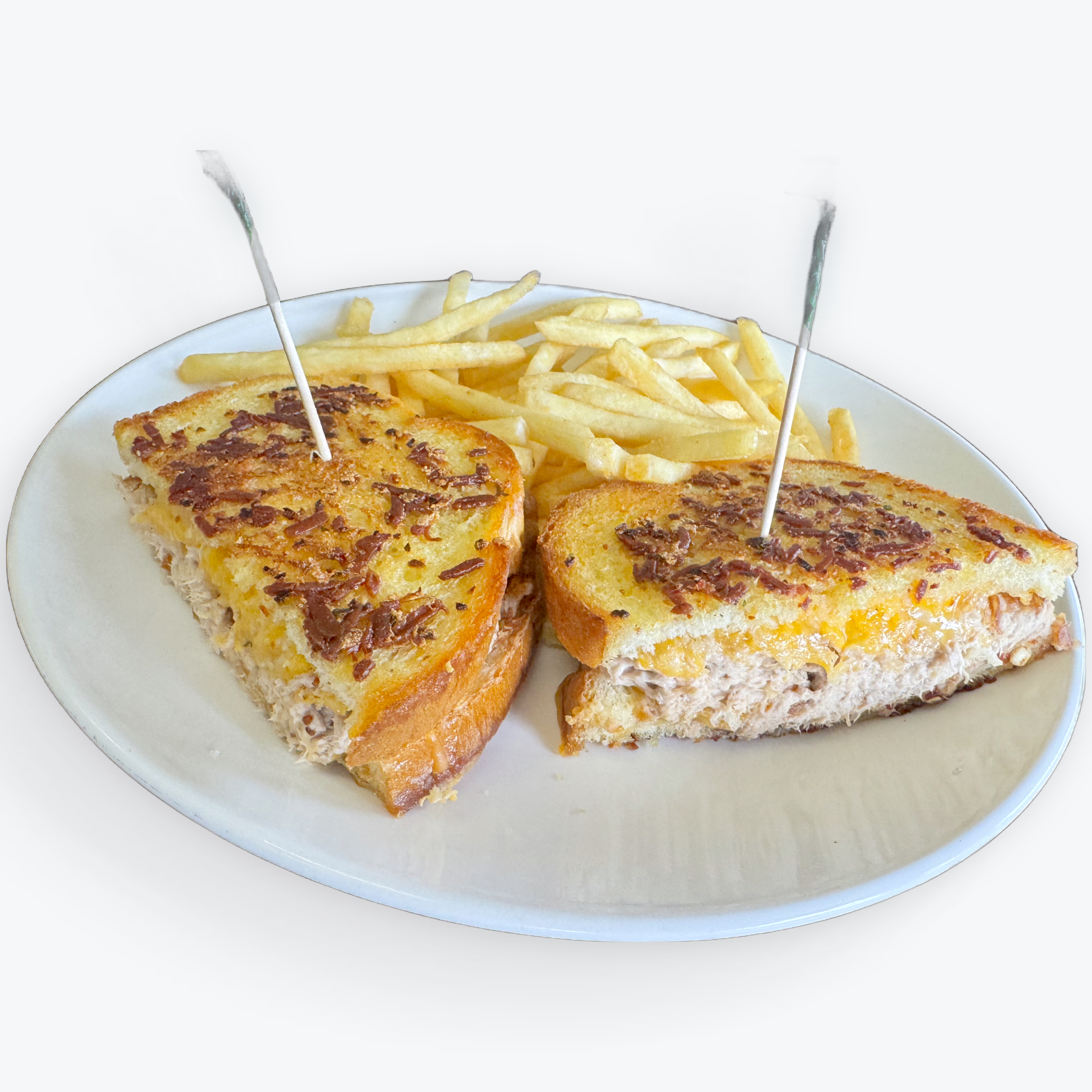 TUNA MELT SANDWICH.