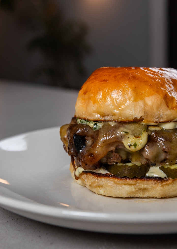 Grass-Fed Beef Burger.