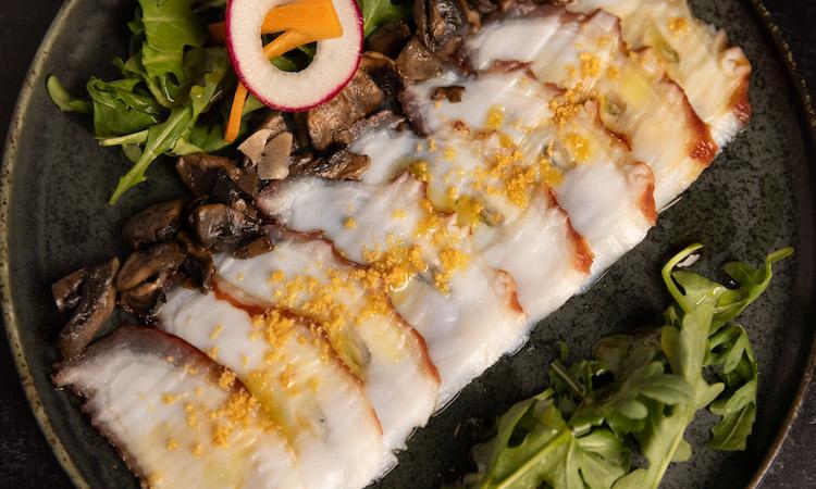 Octopus Carpaccio.