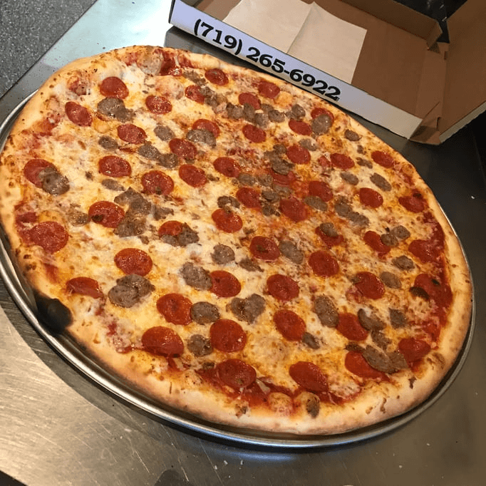 Home of the Big Apple Pizza (24").