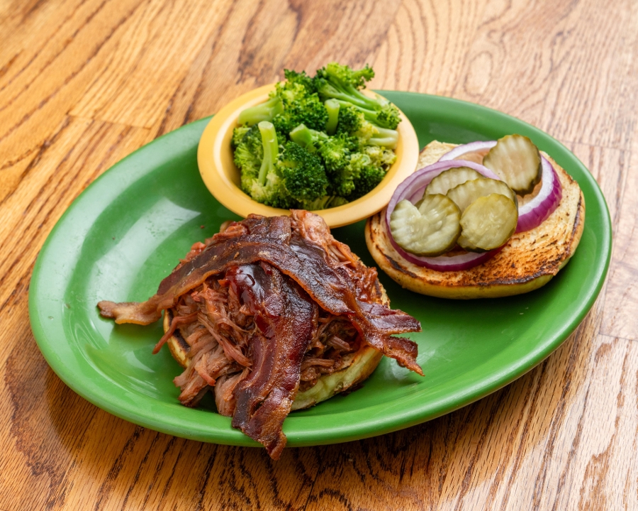 BBQ Pork Sandwich.