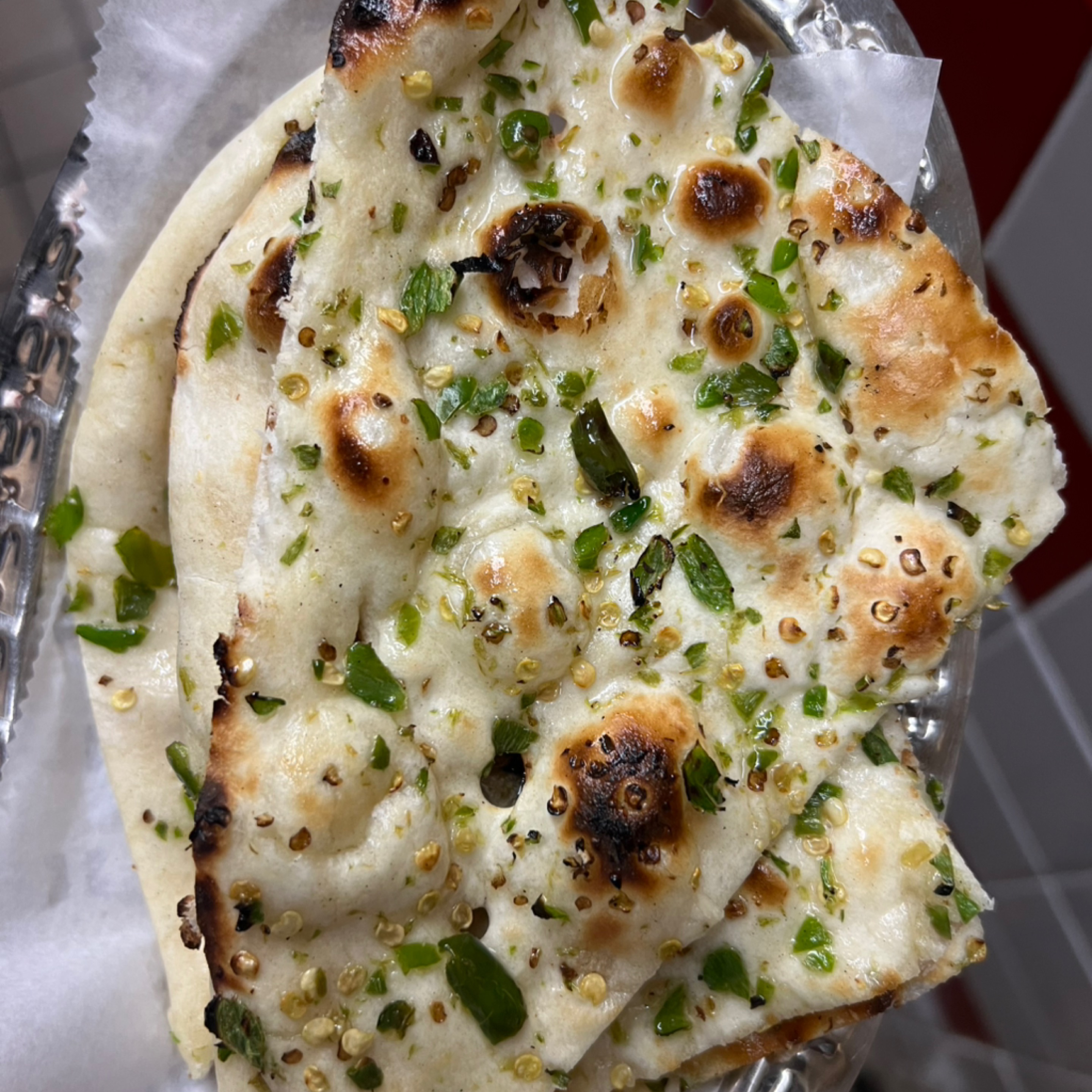 Chilli Bullet Naan.