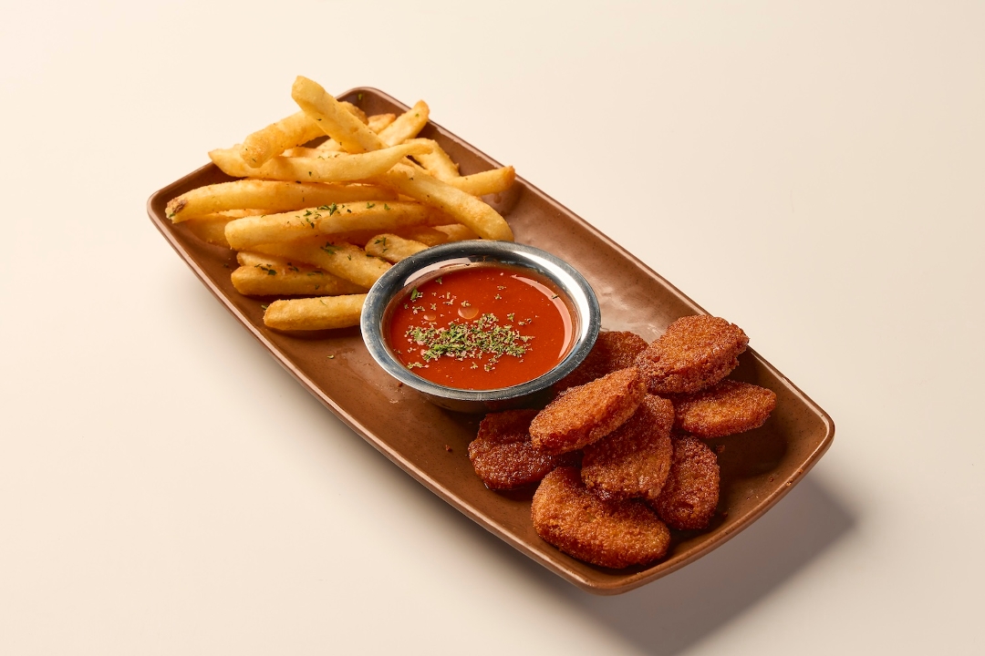 Vegan Chik'n Nuggets with Fries (Aisha's Plant Based Eatery).