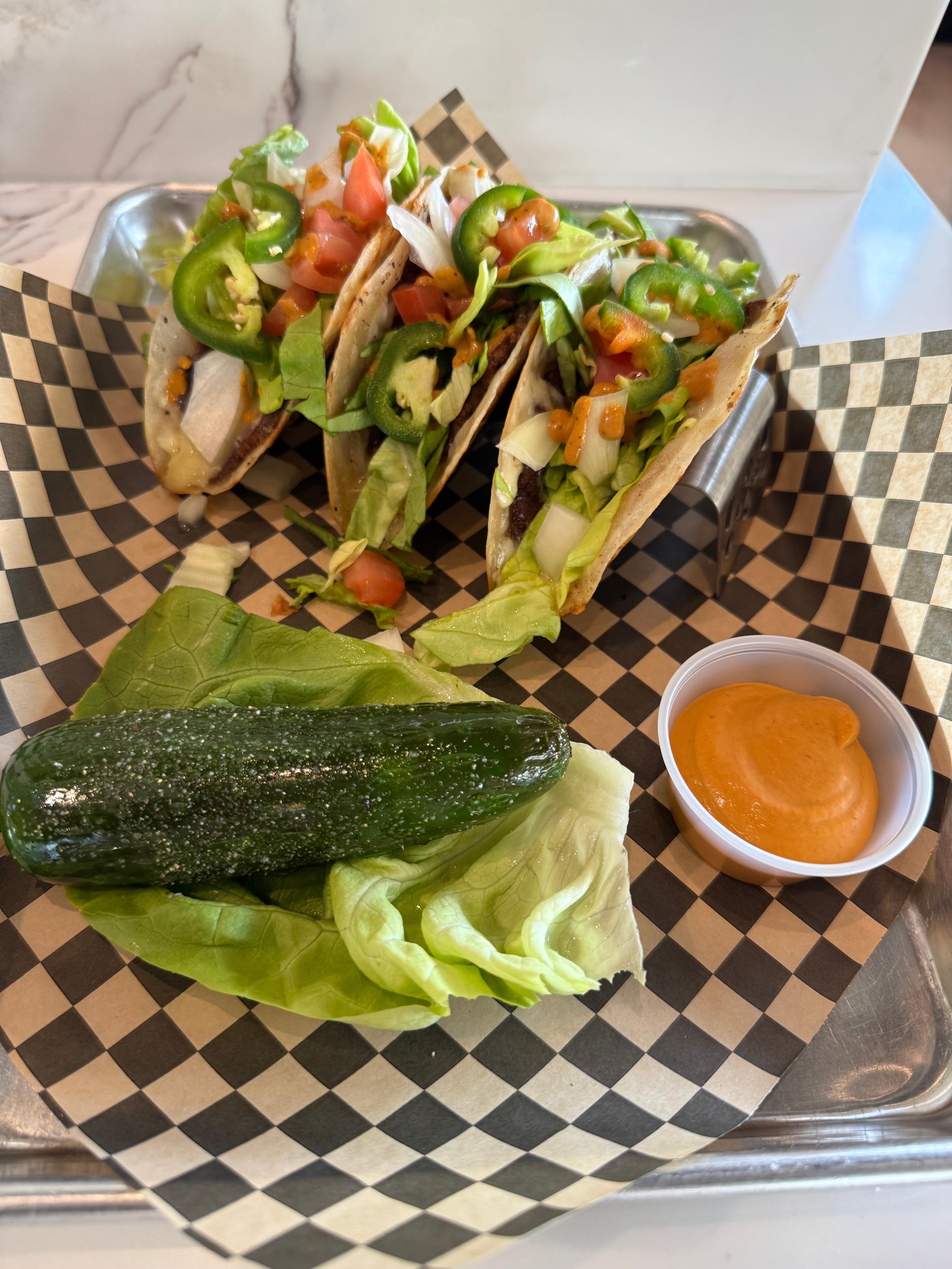 (3) Smashburger Tacos.
